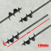 Garden Auger Power Earth Post Hole Digger Planter Drill Bit ?78mm x 620mm 4blade