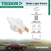 Tridon Brake Light Switch for HSV Manta Monaro Senator SV300 VX SV99 VT XU8 VT