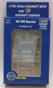 Trumpeter 3459 AV-8B Harrier Aircraft Set for 1/700 Scale Model Ships