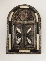 Moroccan Wall Mirror, Brass Bone Handmade mirror, Arch mirror, Metal mirror
