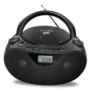Portable Stereo CD Player Boombox with AM/FM Radio, Bluetooth, USB, AUX-in,