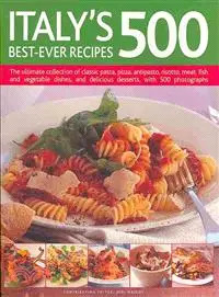 在飛比找三民網路書店優惠-Italy's 500 Best-Ever Recipes 