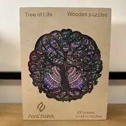 ZenChalet Tree of Life Wooden Jigsaw Puzzle 200 Pieces New! Sealed!