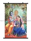 Radha Krishna Love wall scroll cloth poster bedroom wall decor ideas