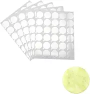 Ipetboom 10 Sheets Disposable Gaskets Jade Stone Holder Pads Cosmetic Makeup Tool for Women Long Lasting Adhesive Stickers to Prevent Drying