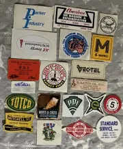 COLLECTIBLE HARD HAT ADVERTISING STICKER LOT # 39