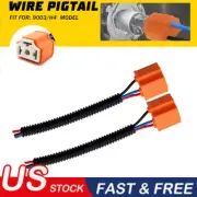 Female Ceramic S 9003 H4 Two Harness Head Light Bulb Plug Extension Wire Pigtail (for: Mitsubishi)