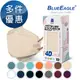 藍鷹牌 N95 4D立體型醫療成人口罩 10片x1盒 台灣製口罩 14色可選 多件優惠中 NP-4DM-10
