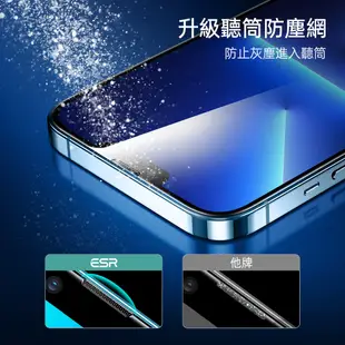 ESR億色 iPhone 13 Pro Max 高清鋼化玻璃膜 防塵聽筒款-3片裝