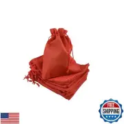 Palmhomee Pack of 25 Burlap Gift Bags with Drawstring Linen Jewelry Pouches W