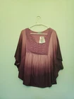 Unity World Wear Womens M Blouse Pink Purple Ombre Amaranth Lace Girlcore NWT