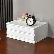 Wooden Desktop File Cabinet Multi Layer Drawer Type Office Storage Rack with Large Capacity Jewelry Box File Finishing Cabinet
