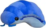 WeightedPlush Likelike Insect Plush Toys Pill Bug Stuffed Soft Animals Pillow Back Cushion Insect Doll Kids Toys Girls Boys Gift (Blue)