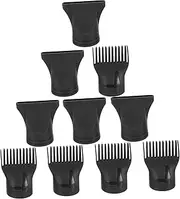 Hair Dryer Nozzles and Combs 10pcs Set Professional Blow Dry Brush Attachment for Flat Hair