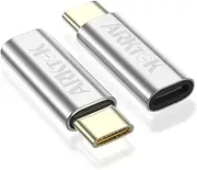 USB-C to Lightning Compatible Cable Adapters (2 Pack) - for iPhone Charger Cable Adapter Fast Charging and Data Transfer Adapter Compatible with iPhone 16 15 Pro iPad Mini 6 Air 5 Galaxy S24