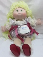 VTG NIB 1986 Porcelain Cabbage Patch Green Eyed Blond Georgia Dee Ltd Ed