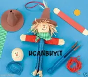 7" Wooden Scarecrow WORRY DOLL Kids & Adults Craft Kit Ages 5+ NO MORE WORRIES!!