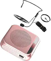 BIUDECO Mini Voice Amplifier with Led Display Portable and Rechargeable for Teachers Tour Guides and Travel