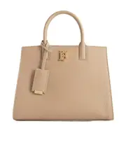 Burberry Frances TB Plaque Tote Bag One size beige