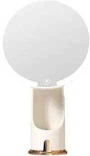 [NICDIU] CVBFDB Portable Cosmetic Storage Box with LED Cover Travel Carrying Cases Makeup with(White-Mountain peach7)