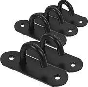 5pcs Wall-Mounted Exercise Anchor Workout Wall Anchor Skateboard Hook Resistance Band Hooks Pad Eye Plate u Hooks Stretch Bands Swag Hooks for Ceiling Light Wall Mount Exercise