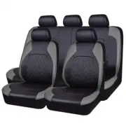Car Seat Covers Front Rear Full Set PU Leather Cushion Protectors Accessories (for: Honda Civic)