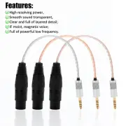 Single Crystal Copper Headphone Adapter 4.4mm Male to 4pin XLR Female Audio Cord