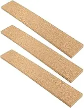 3pcs Self-Adhesive Cork Strips Cork Board Adhesive Pin up Board Cork Strips for Office Cork Board Stand Cork Boards for Walls Peg Board Cork Wall Corks Cork Bulletin Strips Brown