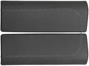 ATATQH Genuine Leather Car Interior Center Console Panel Armrest Box Lid Rear Air Vent Cover Frame Compatible for Mercedes Benz E Class W214 2024+(Armrest Box Black)