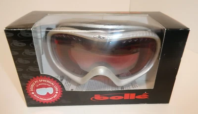 BOLLE Simmer Pearl Vermillion Gun Goggles Spherical Lens + Sleeve Snowboard Ski