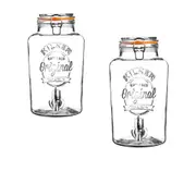 Kilner Clip Top Round Drinks Dispenser - 8L