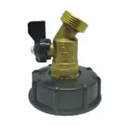 Fit For 275-330 Gallon IBC Tote Tank Adapter 2" Fine BRASS Hose Faucet Valve