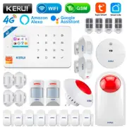 4G and Wifi Connection Home Alarm System Burglar Alarm Tuya Smart / Smart Life A
