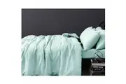 Vintage Design Homewares 100% Linen Mist Quilt Cover Set Super King