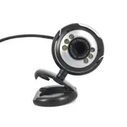 Usb 2.0 Digital Hd Webcam Camera 30.0 Mega Pixels 6 Led With Mic Black Webcams