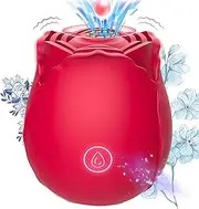 2024 Rose Shape Virbrater for Women Waterproof New Upgrade 10 Mode Gift (Red)