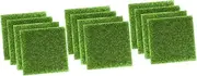 Toddmomy 3sets 4pcs Lifelike Grass Mat for Micro Landscape DIY Decor Realistic Artificial Turf for Garden Balcony Restaurant and Model Landscaping Grass Mat 4pcs*3