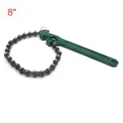 8" Multi-purpose Motorcycle Car Oil Filter Chain Wrench Spanner Removal Tool