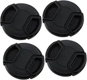 WATIIFUFU 4pcs Camera Lens Cover Protectors 55mm Diameter Lens Cap Cover Camera Accessories Protector