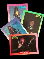 1991 Vintage Rock Metal Rock Cards Series One 4 Unopened Sealed Packs