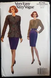 Vogue Patterns 8142 Very Easy Very Vogue size 6-8-10 uncut