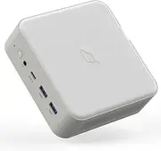 CyberGeek Small Computer Linux, AMD Ryzen 7 5700u (8C/16T,up to 4.3 GHz), Mini PC Gamer 64GB DDR4 RAM 2TB PCIe SSD, Mini Desktop Supports 4K@60Hz/Triple Display/WiFi/BT5.0/HDMI+DP+Type C/Home/Office