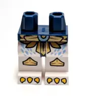 Lego - Minifigure Legs - White, Blue, Belt, Claws