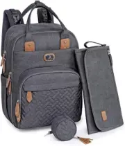 Changing Bag Backpack Large Nappy Back Pack Multifunction Baby Bags with Portab