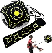 Tuxiaobu Soccer Kick Throw Trainer, Soccer Training Equipment for Kids Adults, Adjustable Football Volleyball Rugby Control Skills Juggling Kicking Practice Training Belt, Fits Ball Size 3, 4, 5