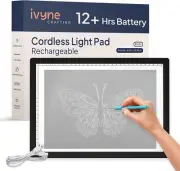 Rechargeable A4 Light Pad for Tracing & Weeding - LED Light Board for Weeding Vi