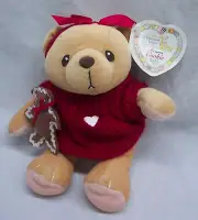 Cherished Teddies COOKIE TEDDY BEAR W/ RED SWEATER Plush STUFFED ANIMAL Toy NEW