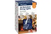 Mirabella Christmas 24 String Lights 2.3m Battery Operated Reindeer each