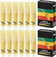 Yeshone 20 Pieces Alto Saxophone Sax Reeds Bamboo Saxophone Reeds with Individual Case for Clarinet Soprano or Alto Sax,1.5 in Strength