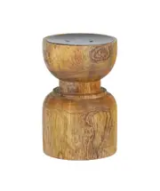Coast To Coast Home - Candle Holder Drew Natural Wood 13X20cm